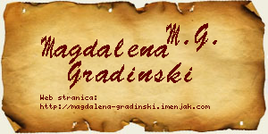 Magdalena Gradinski vizit kartica